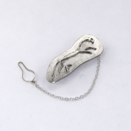 SIlver Uffington White Horse tie clip